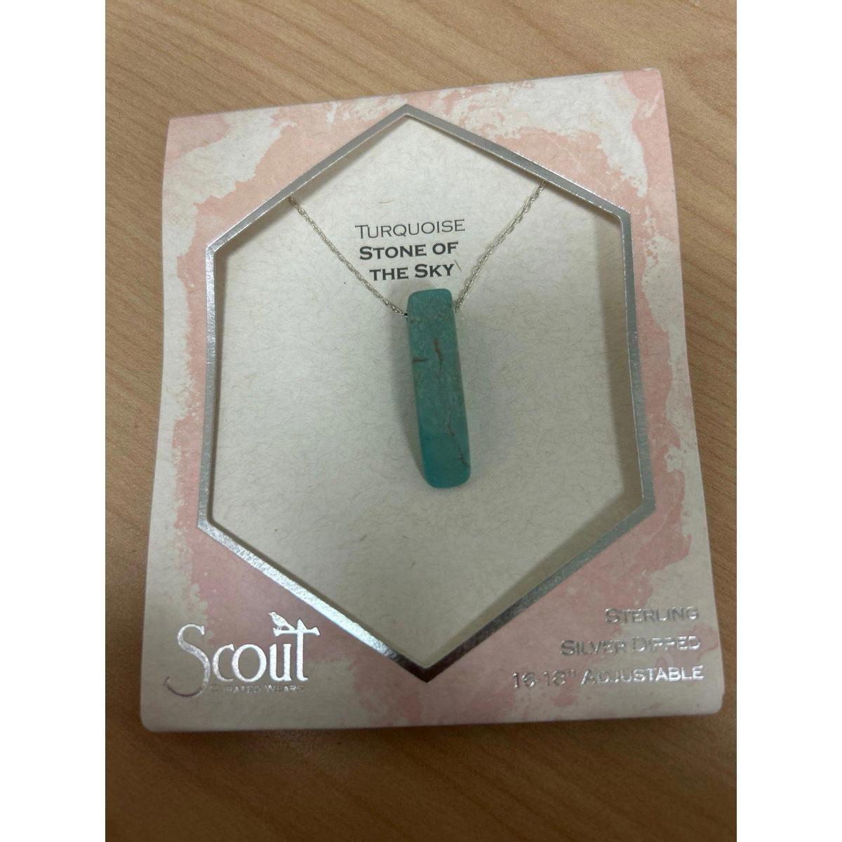 Scout Minimalist Turquoise Bar Necklace